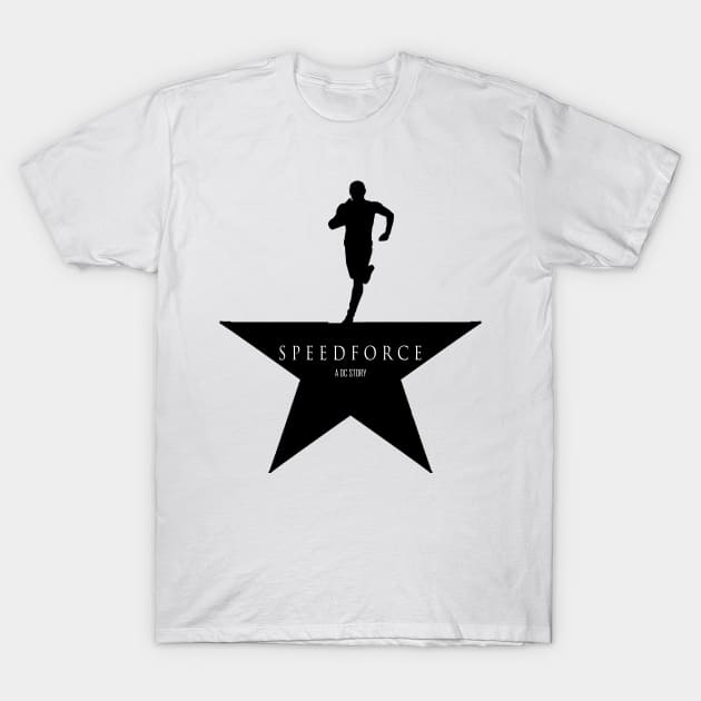 "Speedforce" Hamilton Logo Parody T-Shirt by ForrestFire